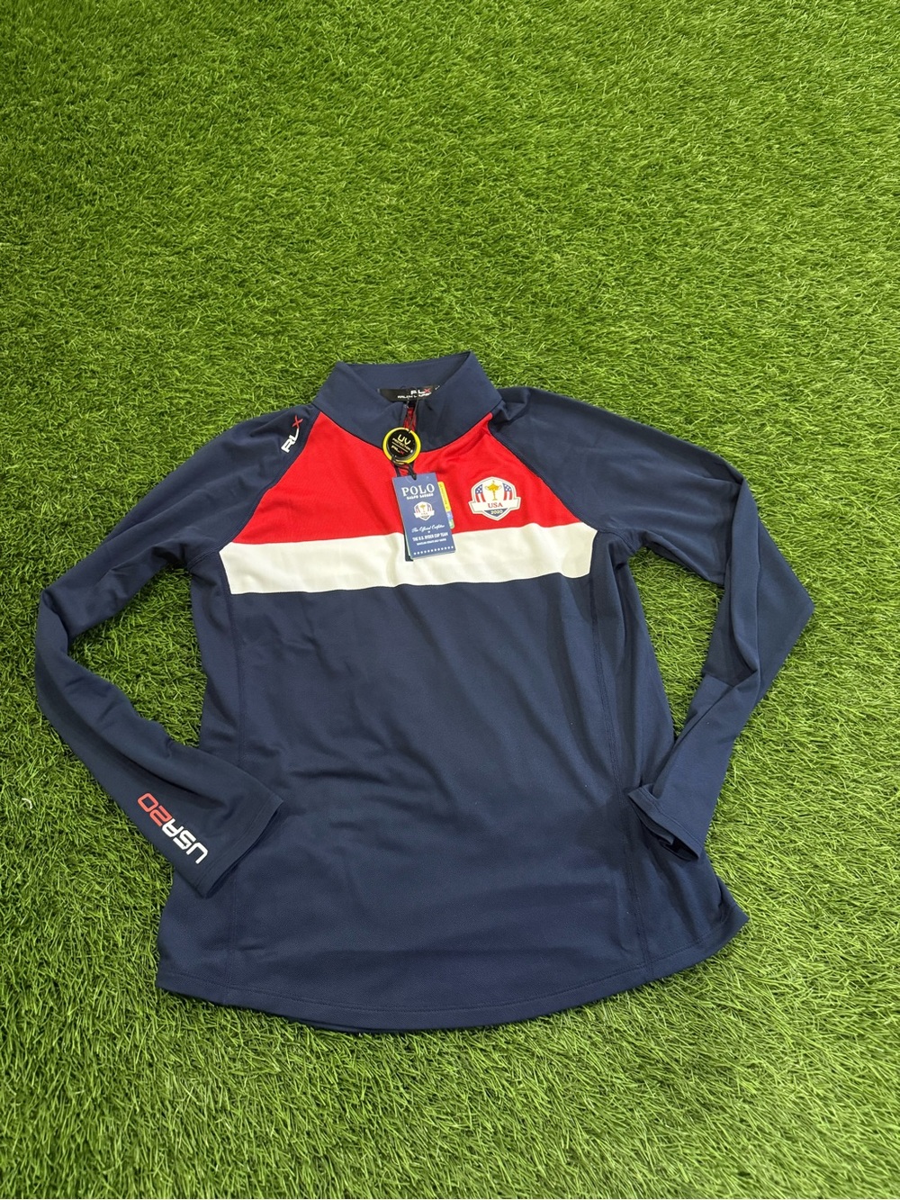 RLX Ralph Lauren Polo 1/2 Zip pullover Ryder Cup Collectible